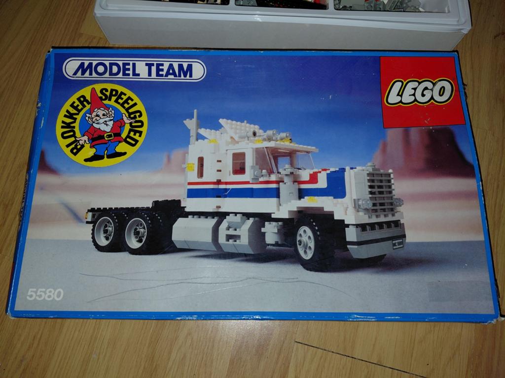 Vintage LEGO 5580 Model Team - Doos, Manual en Poster, Ophalen of Verzenden, Gebruikt