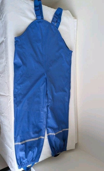 Lupilu Blauwe Regenbroek Maat 122/128, Broek, Jongen of Meisje, Ophalen of Verzenden, Zo goed als nieuw