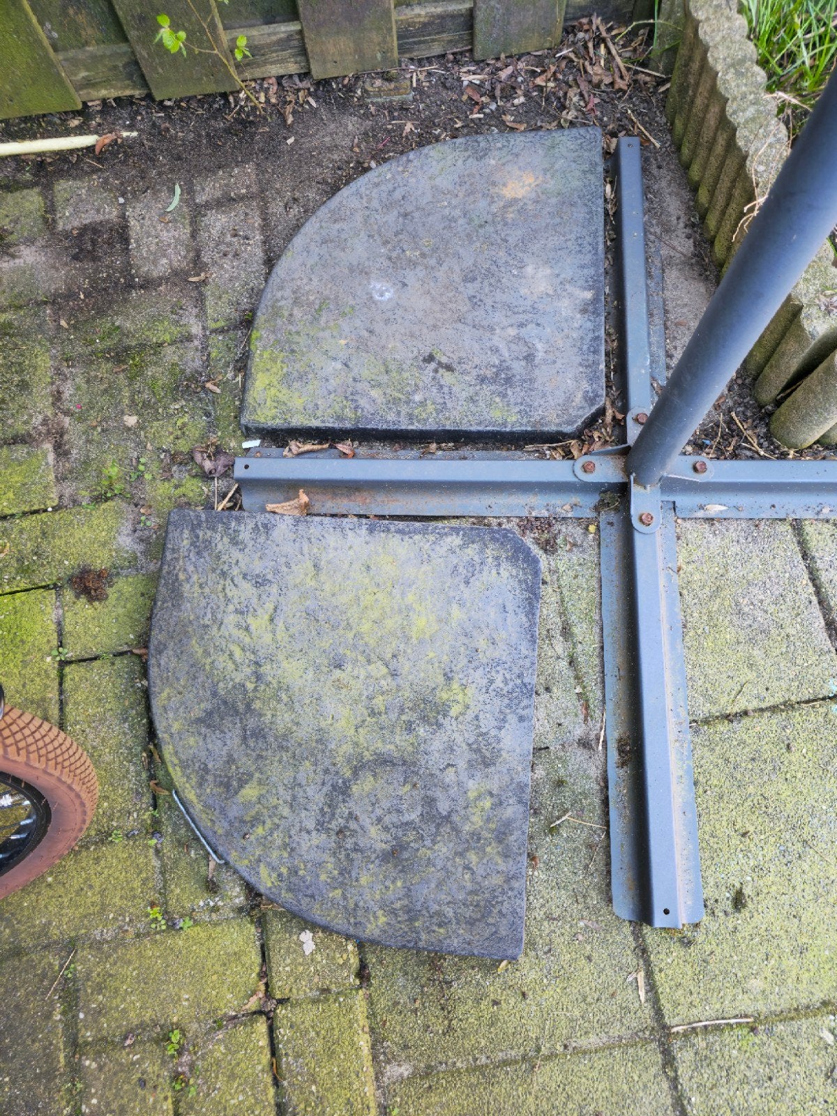 Parasol voettegel, Ophalen, Minder dan 1 meter, Parasolvoet