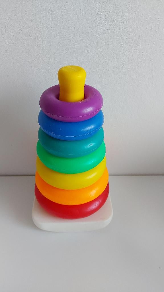 2 x Fisher Price gekleurde torens met ringen, Ophalen of Verzenden, Zo goed als nieuw, Speelset