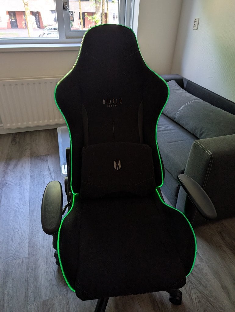 Gamer bureaustoel DIABLO X-ST4RTER, Ophalen, Gebruikt, Zwart, Gaming bureaustoel