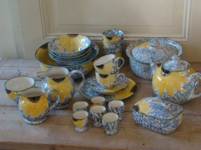Servies, Engels, Poole Pottery VINCENT SUNFLOWERS, gaaf