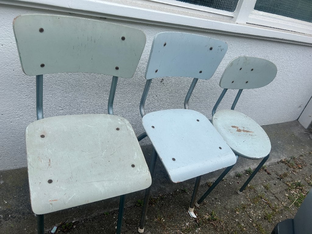 bauhaus setjes stoel met kastjes en tafelt met glas plaat, Ophalen