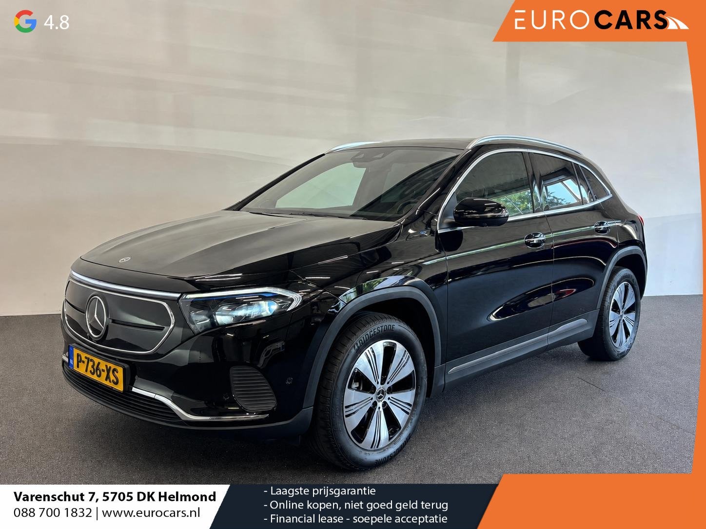 Mercedes-Benz EQA 250 Business Solution Luxury 67 kWh Panora, Auto's, Mercedes-Benz, 1940 kg, Gebruikt, 750 kg, 190 pk