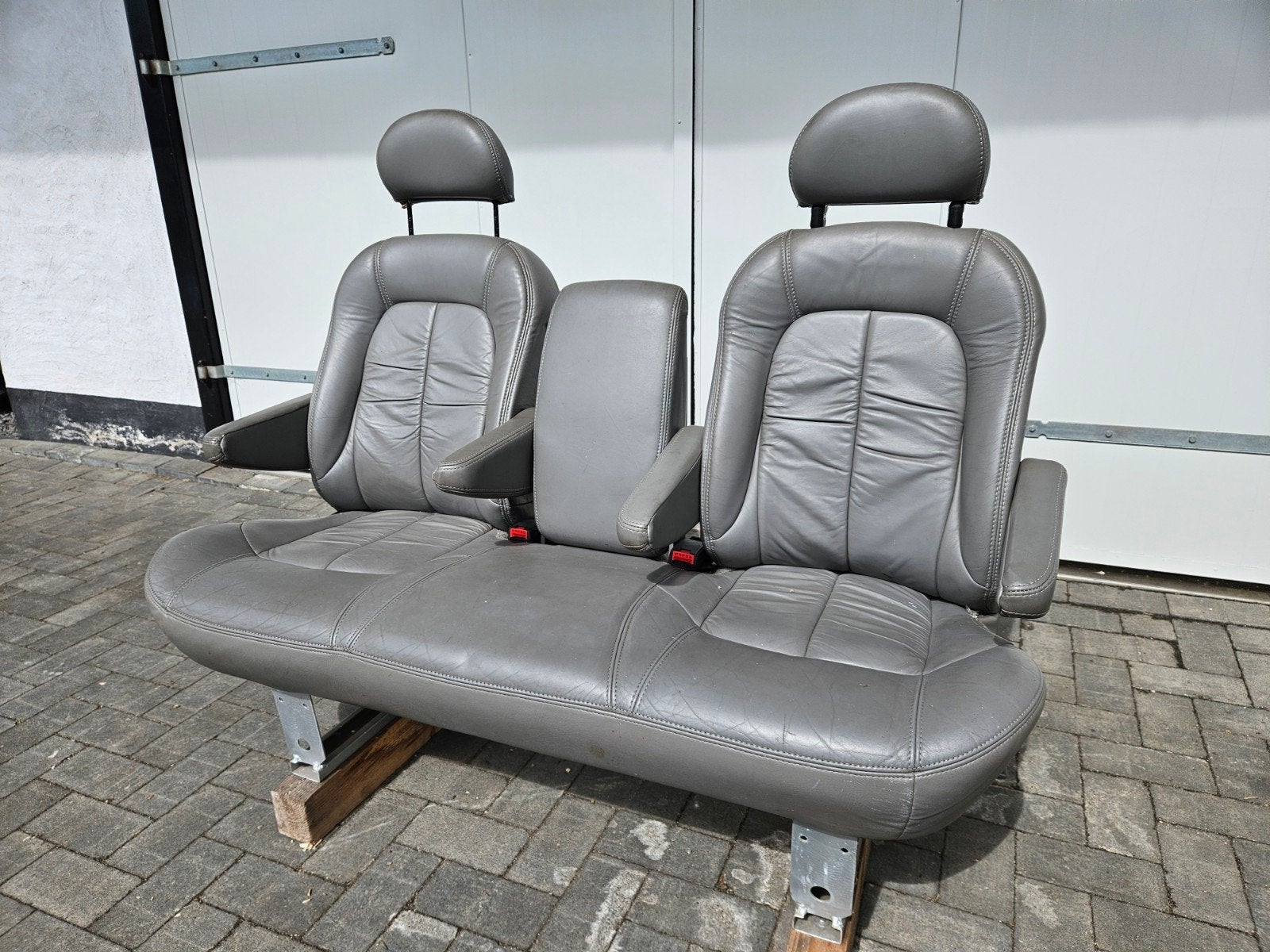Leren chevy bank Pick-up hotrod mancave zelfbouw camper, Auto-onderdelen, Interieur en Bekleding, Ophalen, Gebruikt, Universele onderdelen