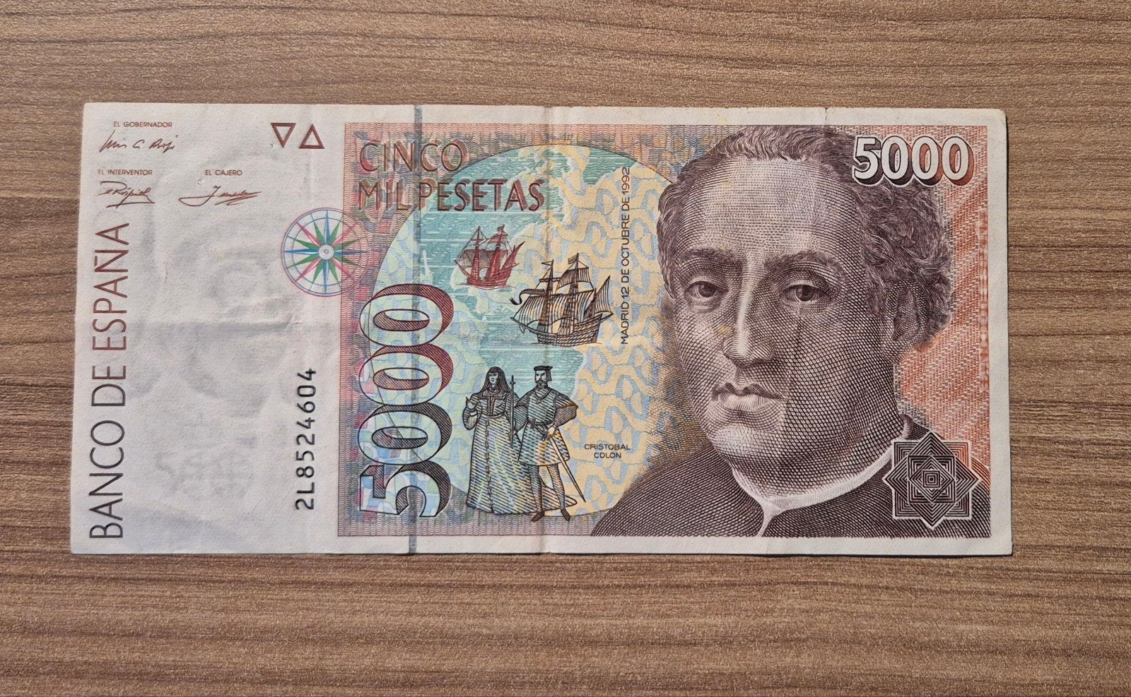 Bankbiljet - Spanje 5000 Pesetas, Ophalen of Verzenden, Overige landen, Los biljet