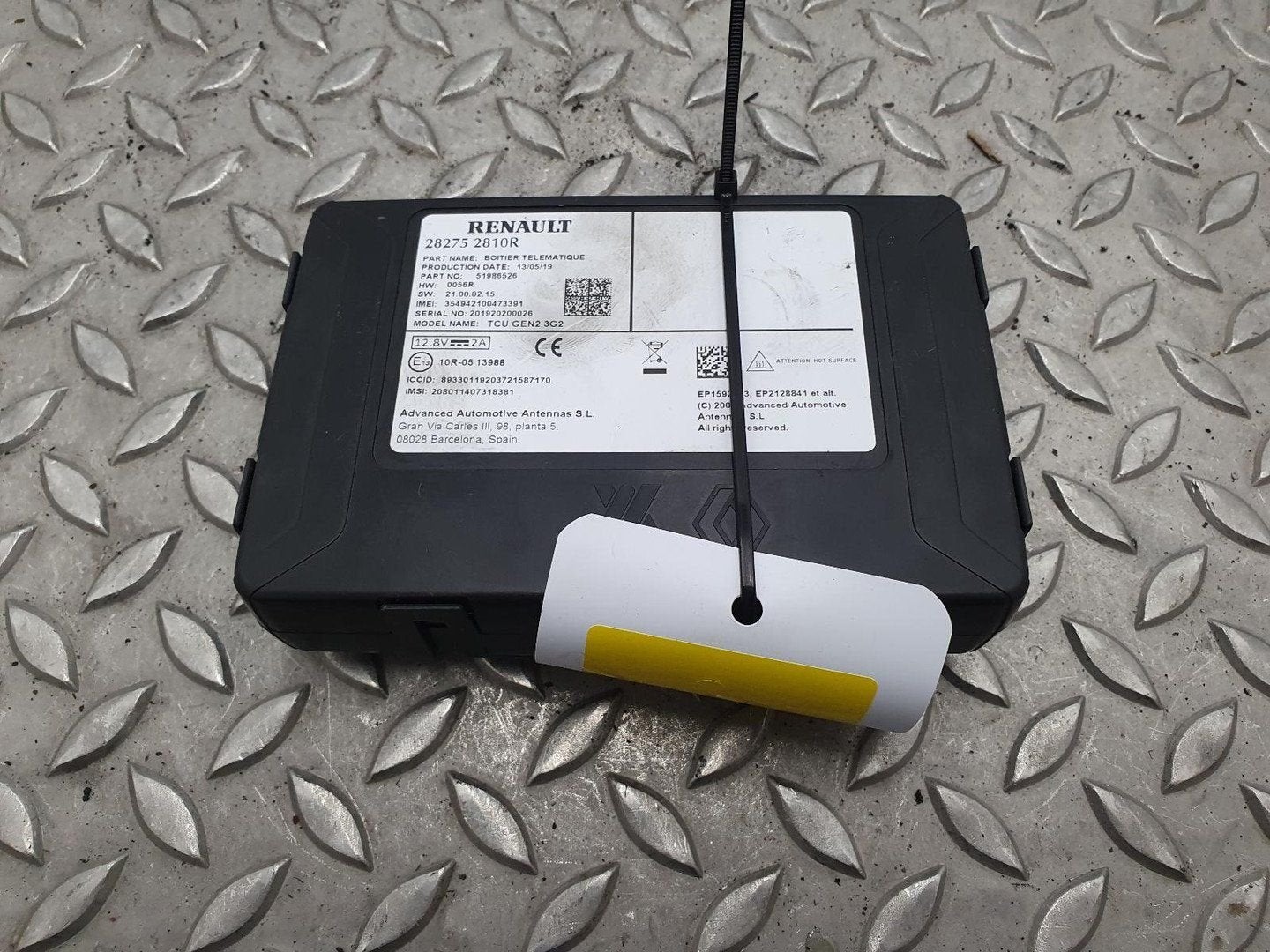 SMART FORFOUR COMPUTER ECU 282752810R 2019, Ophalen of Verzenden, Gebruikt, ARN erkend