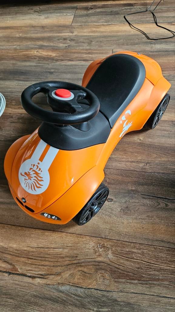 BMW Hup Oranje trapauto voor kleine kinderen, Ophalen of Verzenden, Zo goed als nieuw, Loopvoertuig