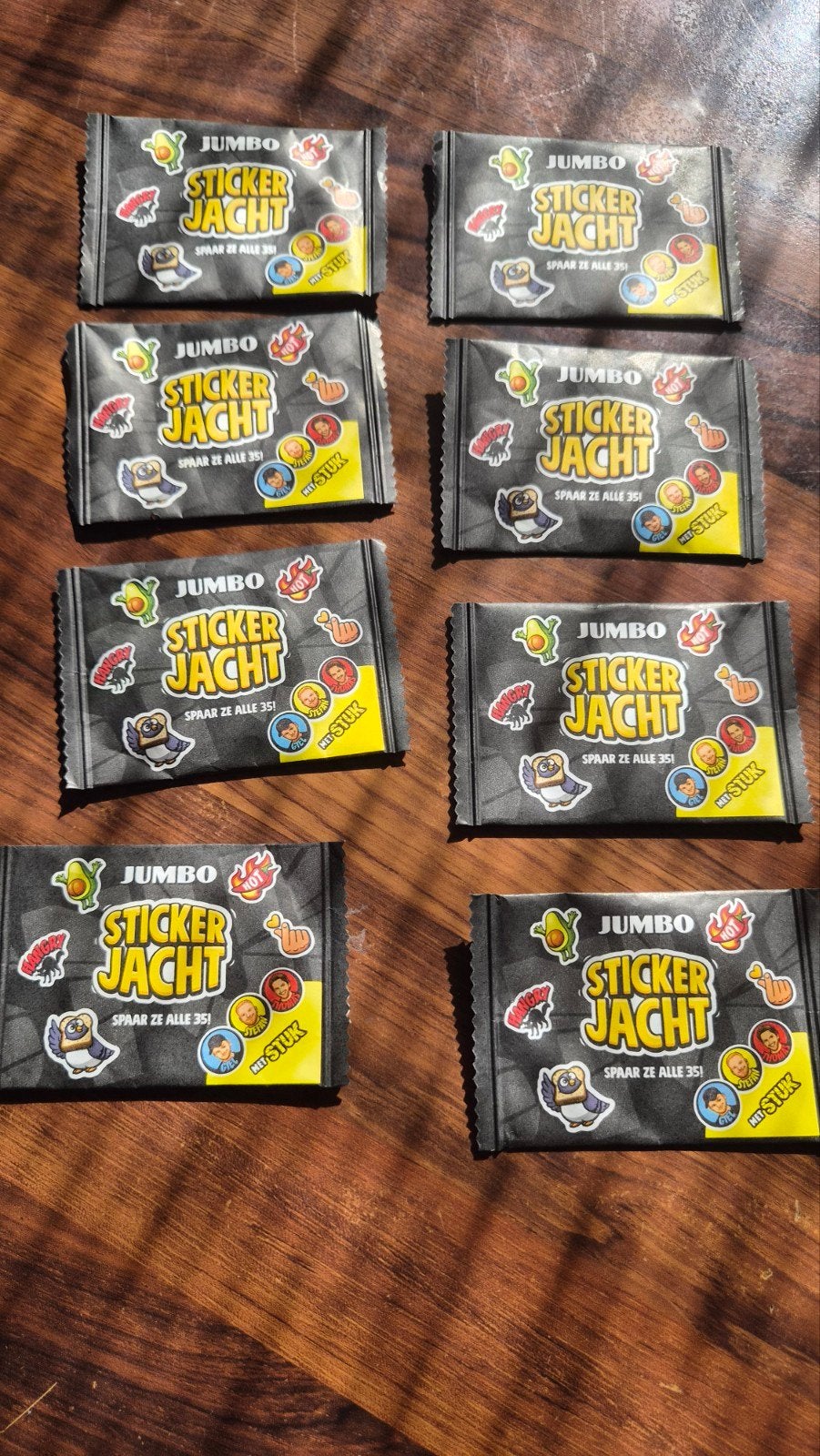 8x gesloten Jacht stickers - Supermarkt actie, Verzamelen, Ophalen of Verzenden, Nieuw, Winkel of Supermarkt
