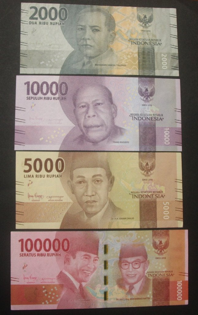 leuke set indonesie 2000-10.000-5.000-100.000, Ophalen of Verzenden, Zuidoost-Azië