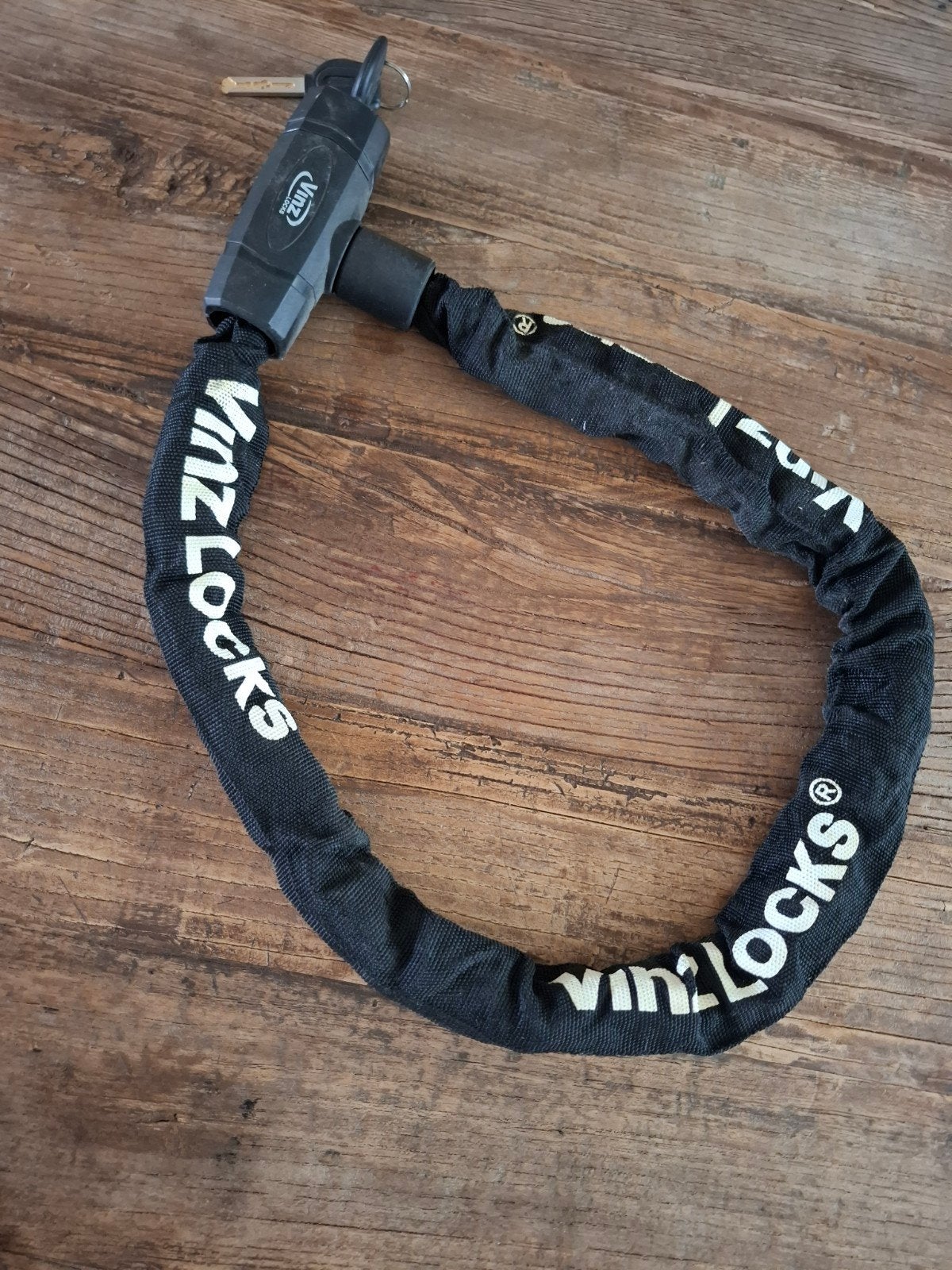 VinZ Locks Kettingslot - Zwart, met sleutels, Ophalen, Gebruikt, Kettingslot