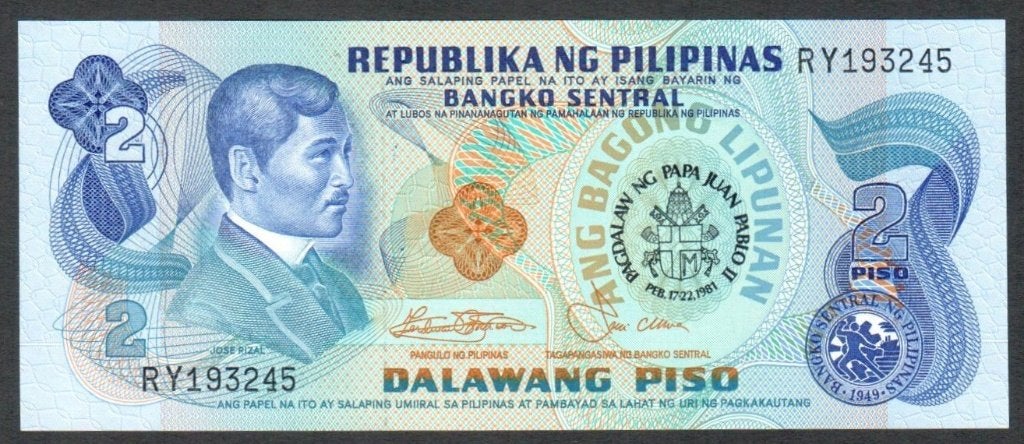 Bankbiljet - Filipijnen 2 Piso 1978 - UNC., Ophalen of Verzenden, Zuidoost-Azië, Los biljet