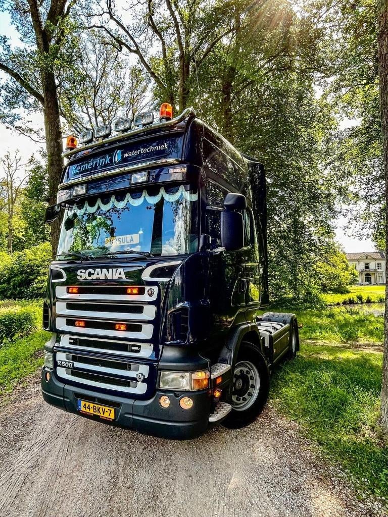 scania r 500, Euro 5, Achterwielaandrijving, Zwart, Scania
