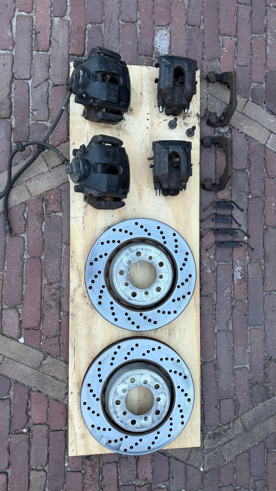 BMW E46 M3 Remmen: Voorste Schijven en Klauwen rondom, Ophalen of Verzenden, Gebruikt, BMW
