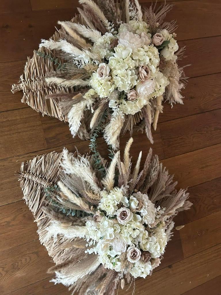 2 prachtige bloemstukken bruiloft, trouwen, Ophalen of Verzenden, Zo goed als nieuw