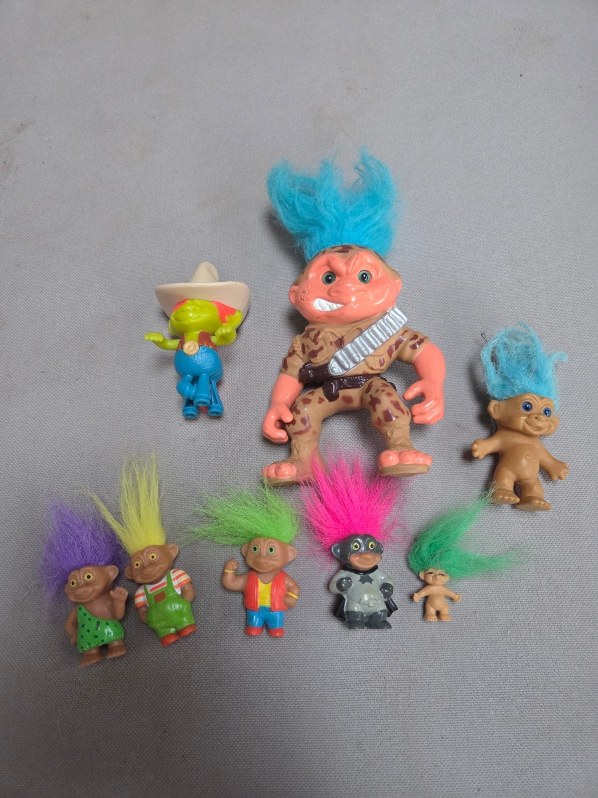 vintage trolls set, Verzenden, Gebruikt