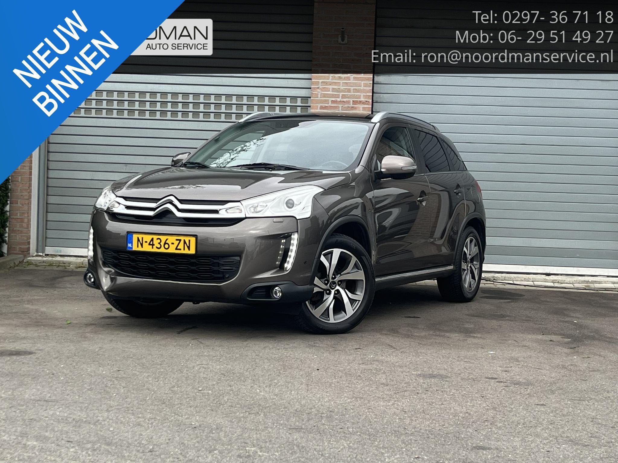 Citroen C4 Aircross 1.6 Exclusive, Voorwielaandrijving, Euro 5, Stof, Gebruikt
