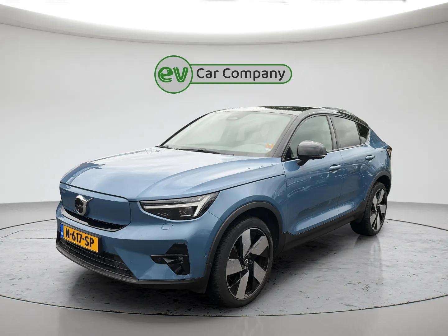 Volvo C40 Recharge Twin Intro Edition 78 kWh | SOH 93% | Pan, Blauw, Origineel Nederlands, Vierwielaandrijving, 408 pk