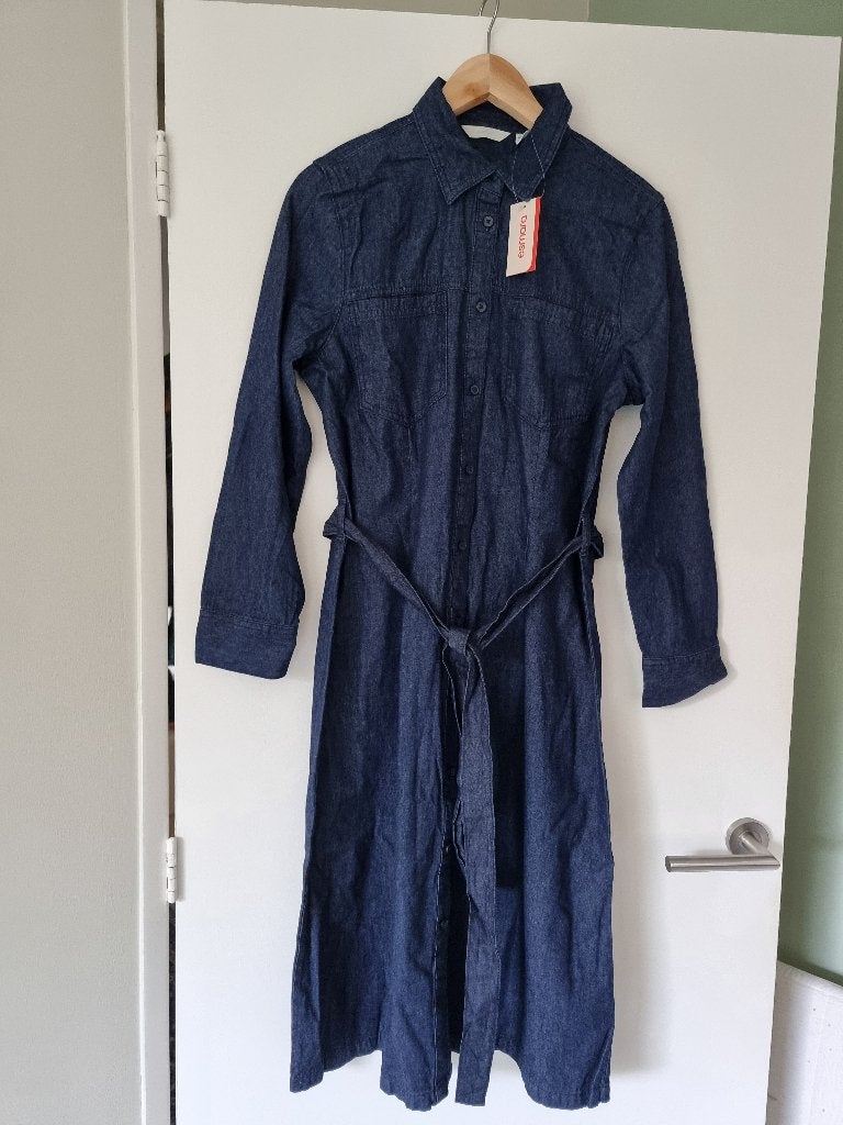 NIEUW: Dames Spijkerjurk, Blauw - Maat 42, Kleding | Dames, Jurken, Blauw, Maat 42/44 (L), Nieuw, Ophalen of Verzenden