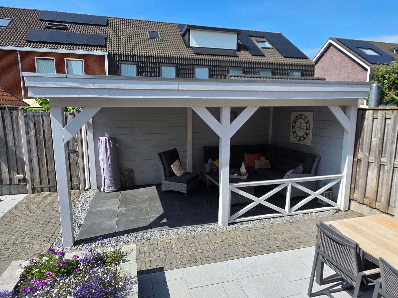 Douglas Overkapping 5.35x3m met terrastegels, Ophalen, Overige typen