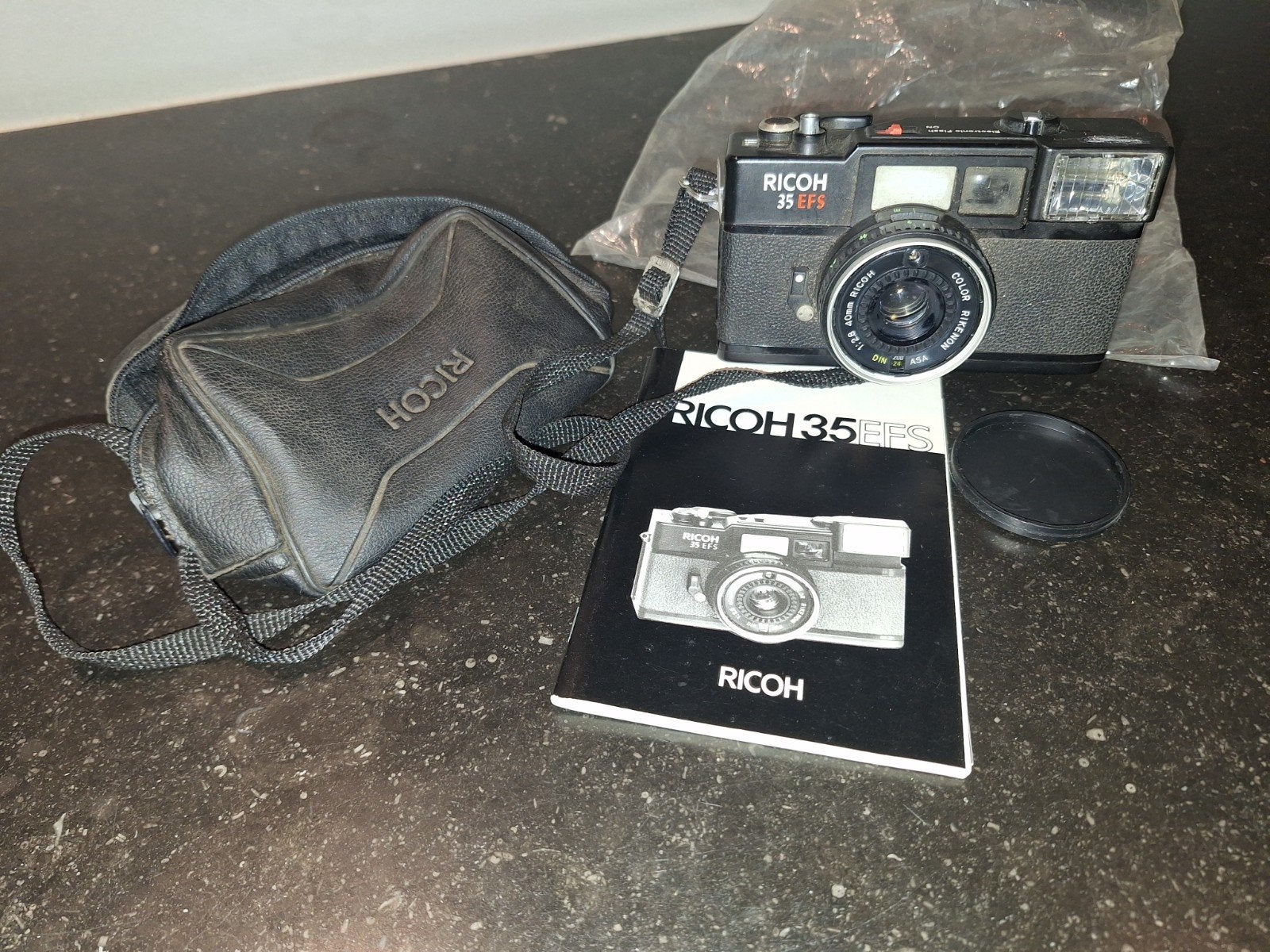 Ricoh 35 EFS compactcamera met tas en handleiding, Audio, Tv en Foto, Ophalen of Verzenden, Gebruikt, Compact, Overige Merken