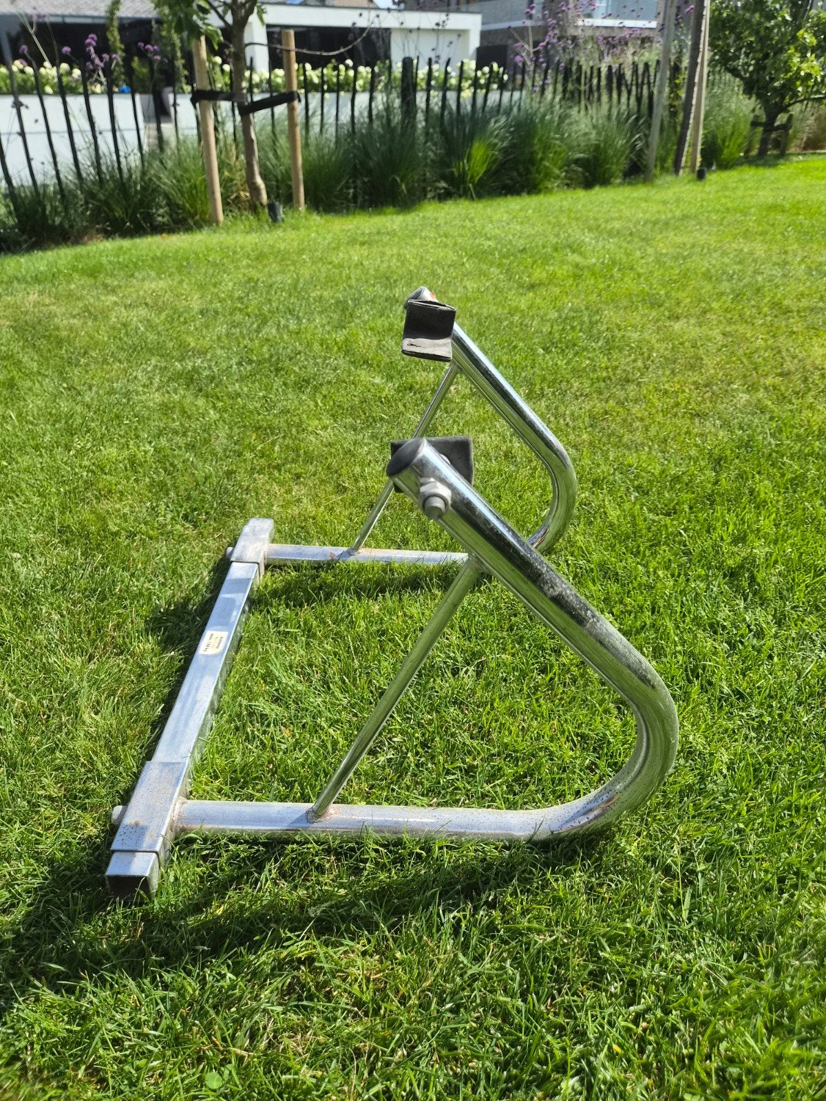 Motorfiets paddockstand achterwiel universeel, Ophalen, Gebruikt