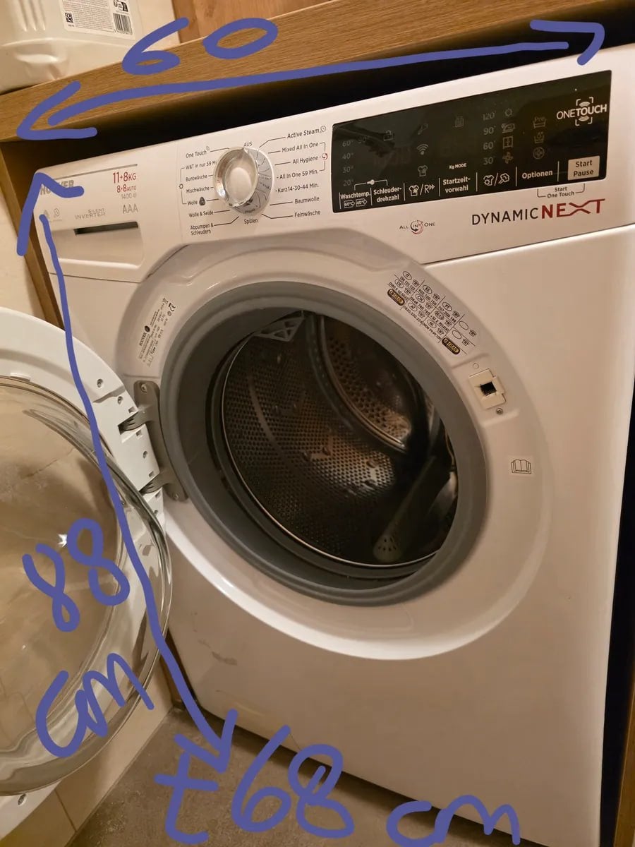 11kg wassen & 8kg drogen, wasmachine droger, 1200 tot 1600 toeren, Gebruikt, 10 kg of meer, Verzenden