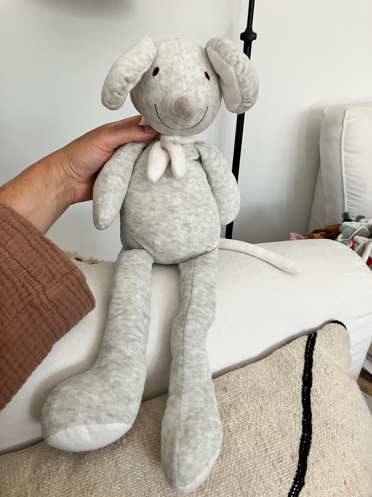 Happy horse muis marlon, Kinderen en Baby's, Speelgoed | Knuffels en Pluche, Muis, Happy Horse, Grijs, Wasbaar