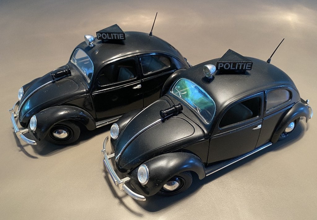 Solido 1:17 Volkswagen Kever 1949 Brilkever Politie, Ophalen of Verzenden, Gebruikt, Auto, Solido