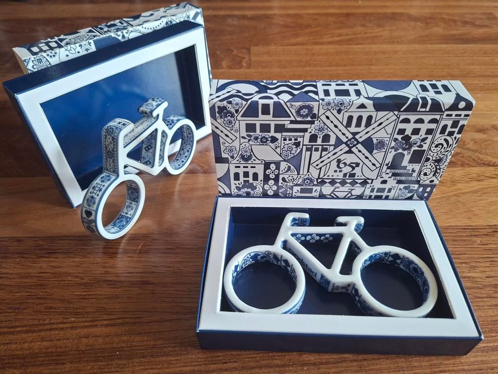 Delfts Blauw Marcel Wanders 65 jaar jubileum fiets (2 stuks), Ophalen of Verzenden