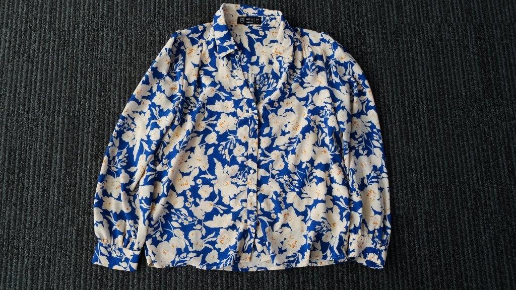 Guts & Gusto Dames Blouse met Bloemenprint en Lange Mouw, Guts & Gusto, Meerkleurig, Maat 42/44 (L), Ophalen of Verzenden