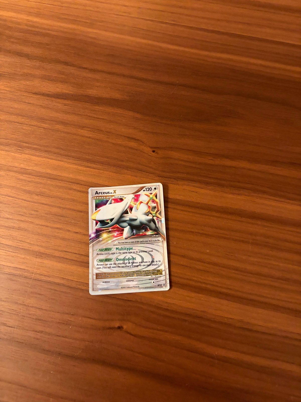 Arceus lv. X Pokémon kaart, Ophalen, Gebruikt, Losse kaart