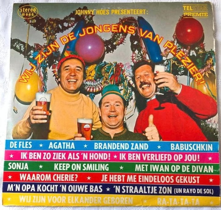 2. LP Johnny Hoes en de jongens van Plezier, Ophalen of Verzenden, Zo goed als nieuw, 12 inch, Levenslied of Smartlap