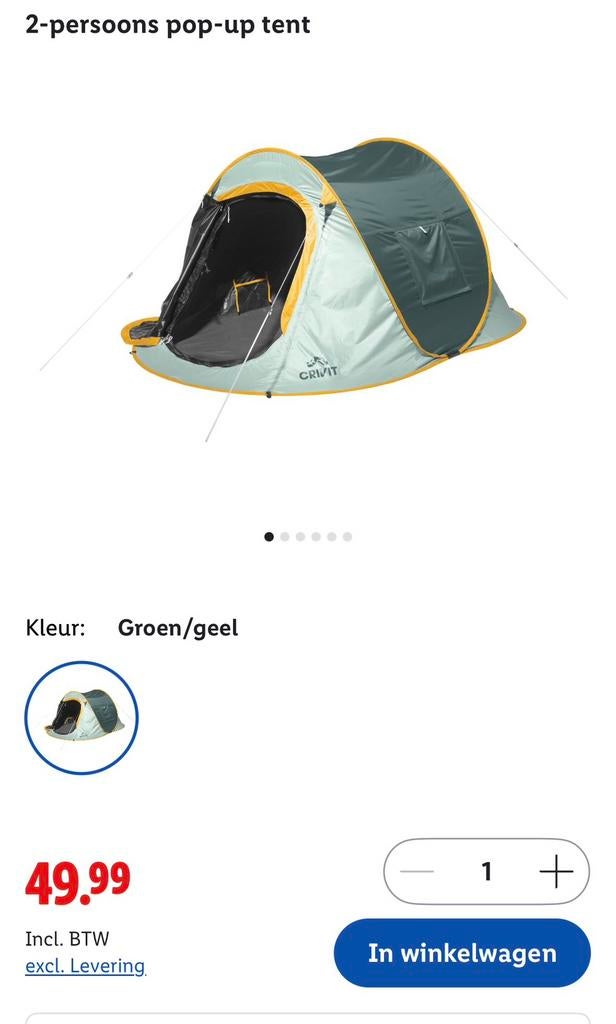 Nieuwe Pop-up-tent met verduisterende slaapcabine, Caravans en Kamperen, Tenten, Ophalen of Verzenden, Nieuw, Tot en met 2