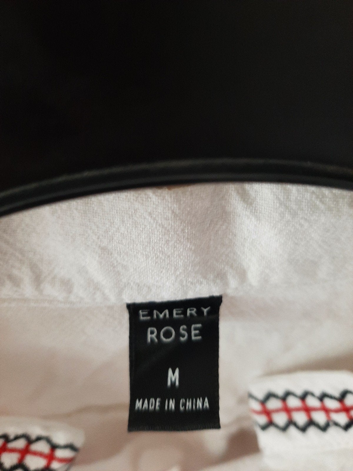 Emery Rose witte blouse met borduursel - Maat M, Maat 38/40 (M), Wit, Ophalen of Verzenden, Zo goed als nieuw