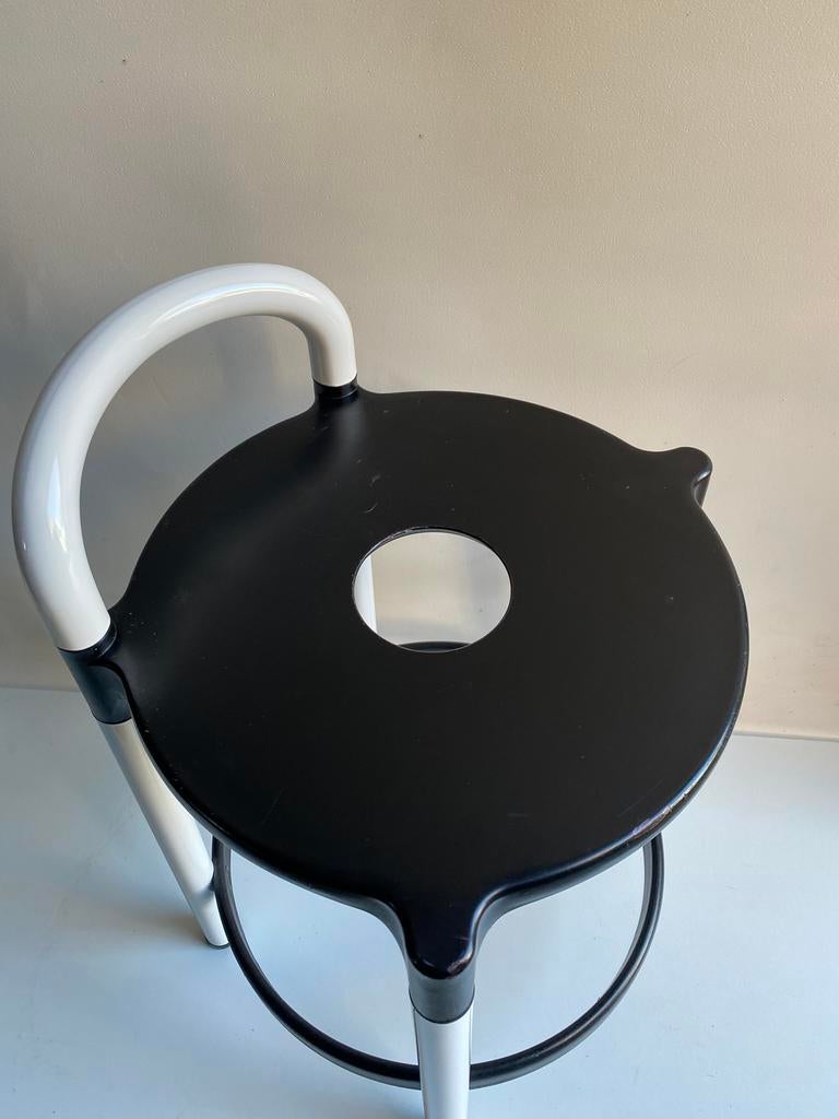 Kartell Italy 80’s barkruk design Anna Castelli ferrieri, Huis en Inrichting, Italie, Gebruikt, Met voetsteun, 60 tot 90 cm