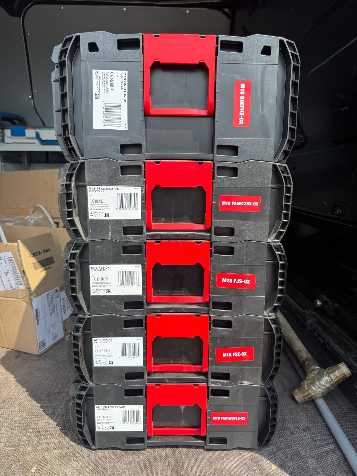 Milwaukee PACKOUT Koffers - Diverse Modellen, Doe-het-zelf en Verbouw, Ophalen, Gebruikt