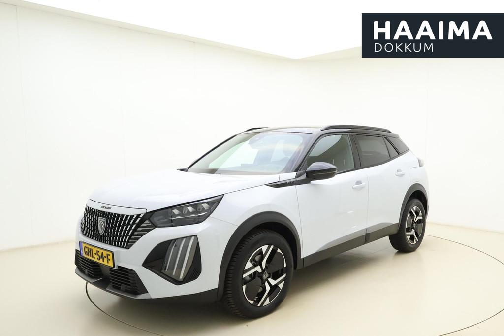 Peugeot 2008 1.2 Hybrid 136 GT | Apple carplay/Android auto, Auto's, Peugeot, Gebruikt, 1199 cc, Leder en Stof, Wit