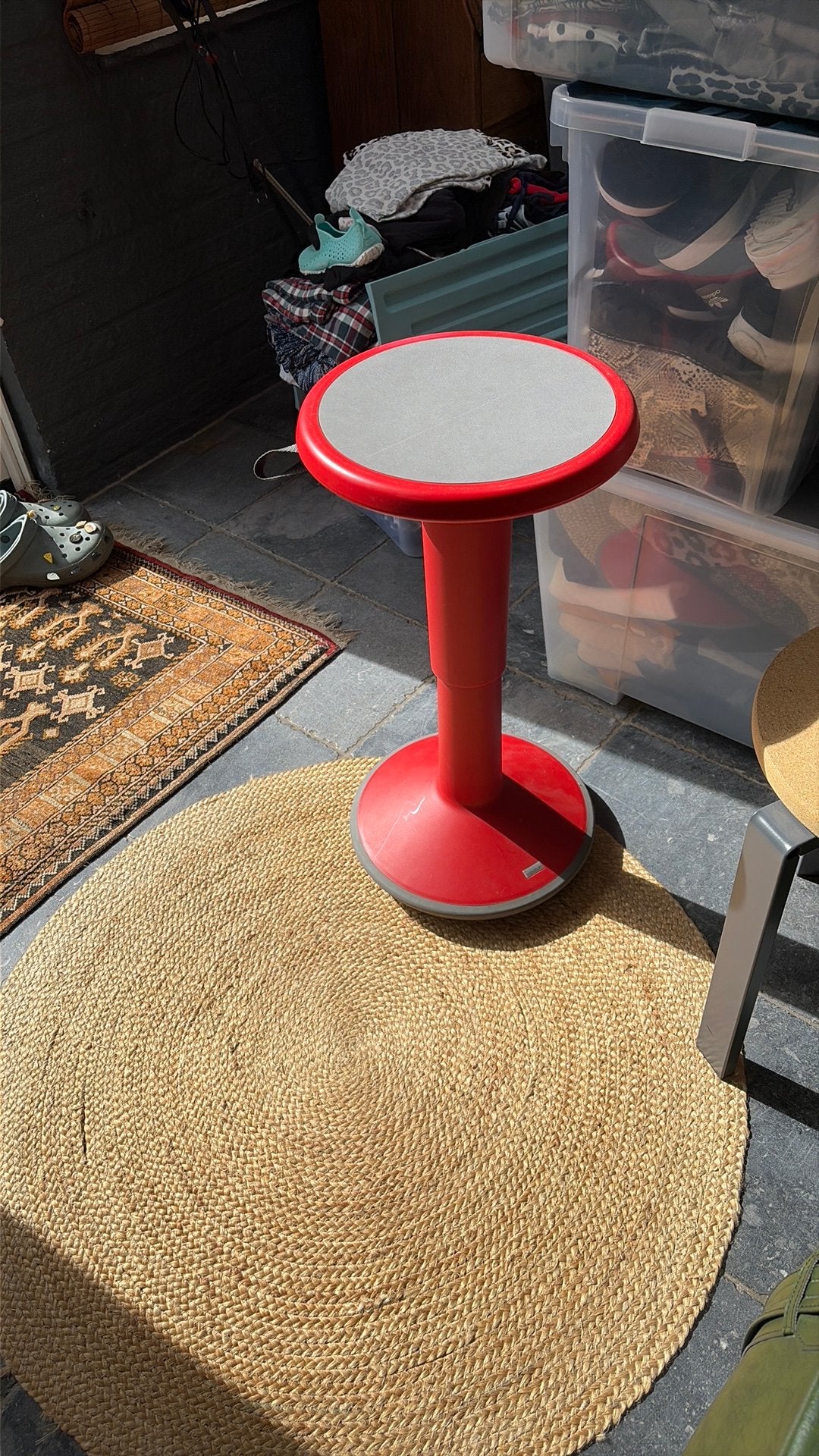 Interstuhl UPis1 100U – design/stahulp – rood, Huis en Inrichting, Ophalen, Gebruikt