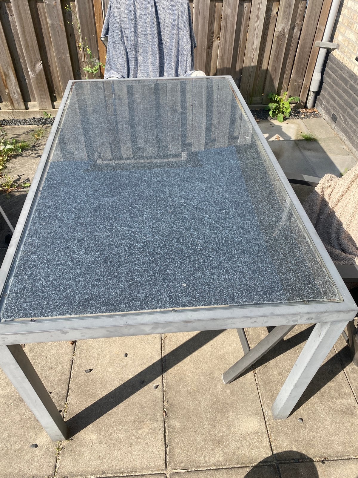 Gratis ophalen — tuintafel, Ophalen, Gebruikt, Rechthoekig