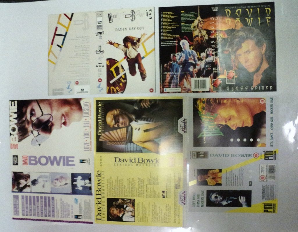David Bowie PROMO Video Insert sheets - nooit gebruikt !, Verzenden, NvT, Diverse, NvT