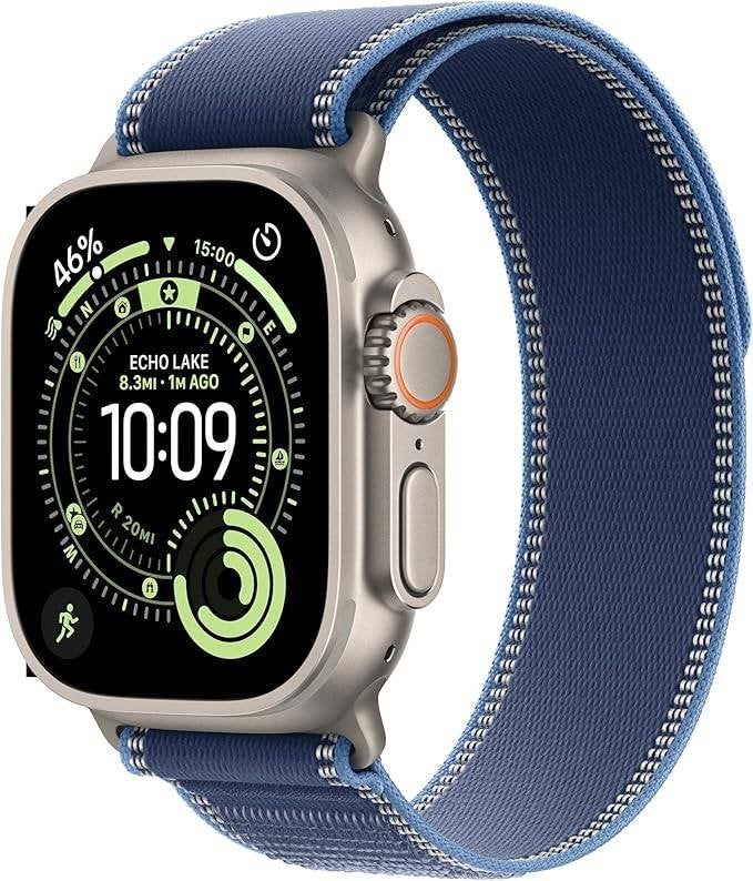 Apple Watch Ultra 3 49mm Natural Ti Blue/Bright Trail M/L, Apple Park Way Cupertino, Apple, Nieuw, Info@apple.com