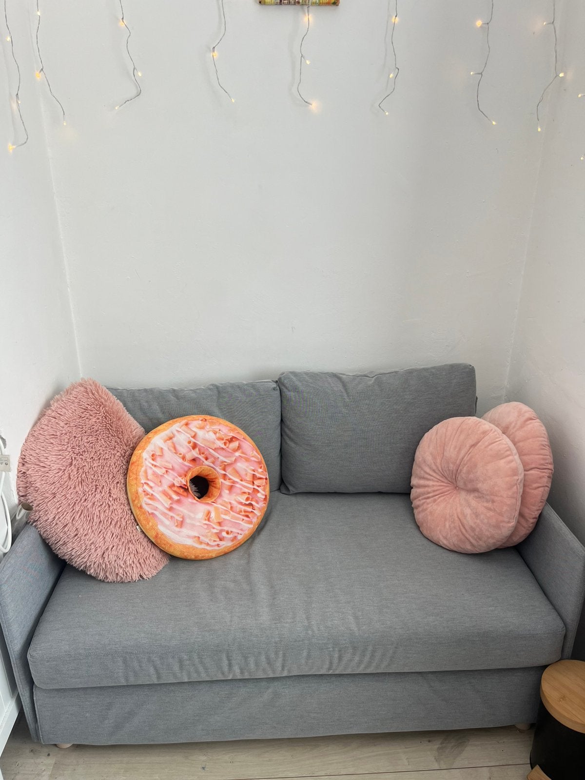 Ikea FRIDHULT slaapbank grijs, Ophalen, Tweepersoons, 140 cm, Zo goed als nieuw