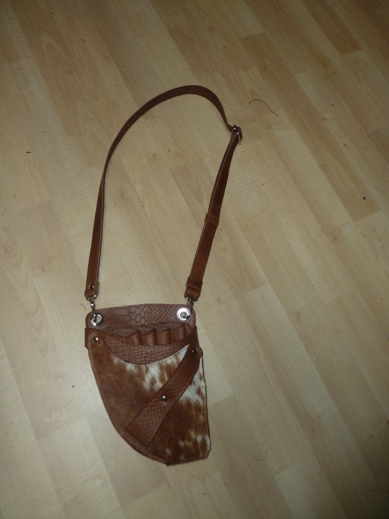 Artivo kapperstas scharenholster kappersholster echt leer, Verzenden, Nieuw, Bruin, Overige typen