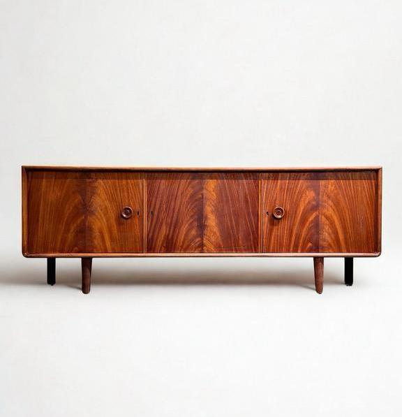 Vintage Midcentury Teak Dressoir Scandinavisch, Huis en Inrichting, Ophalen of Verzenden, Zo goed als nieuw, 25 tot 50 cm, 150 tot 200 cm