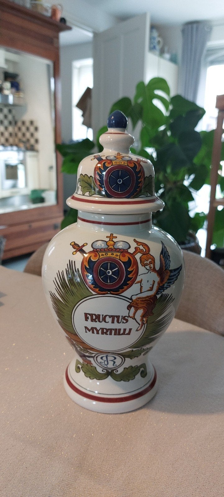 Prachtige Handgeschilderde Delfts Aardewerk Apothekerspot !!, Antiek en Kunst, Ophalen of Verzenden