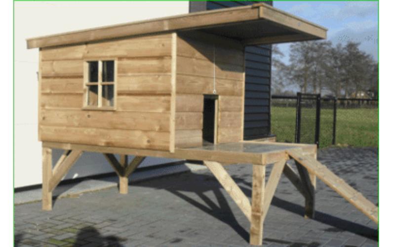 Kippenhok hooiberg maatwerk ook met ren, Ophalen of Verzenden, Nieuw, Kippenhok of Kippenren