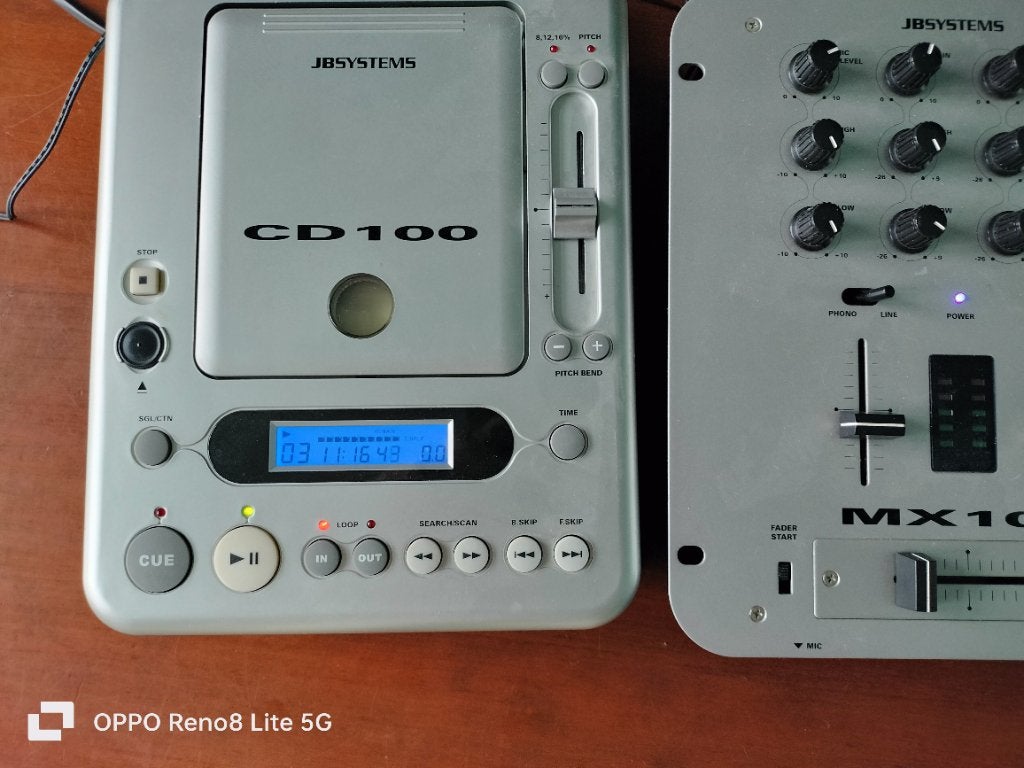 Complete JB Systems DJ -set (2  CD 100 + MX 100 mixer), Muziek en Instrumenten, Dj-sets en Draaitafels, Ophalen, Gebruikt, Dj-set