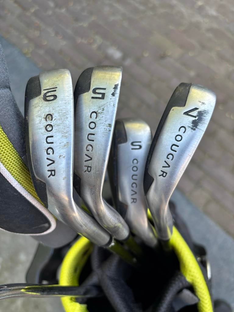 Cougar Golfset met tas en trolley - Ideaal voor beginners, Ophalen, Gebruikt, Set, Overige merken