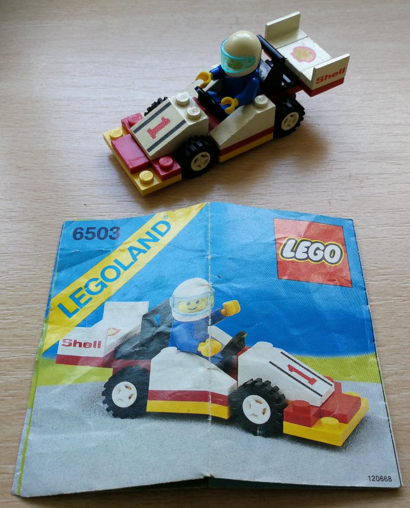 Lego 6503 Sprint Racer - 1988 incl. Handleiding, Compleet, Gebruikt, Lego, Ophalen of Verzenden